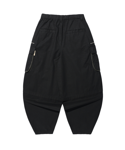 Vintage Zip Cargo Balloon Pants
