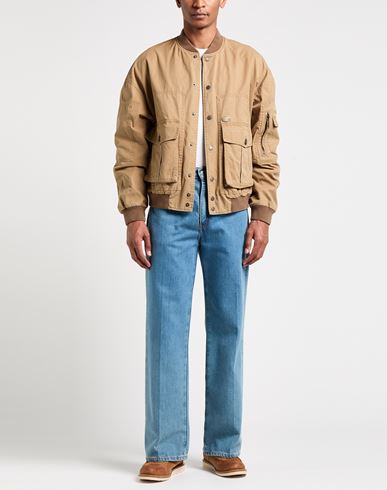 Man Jacket Camel Size 40 Cotton