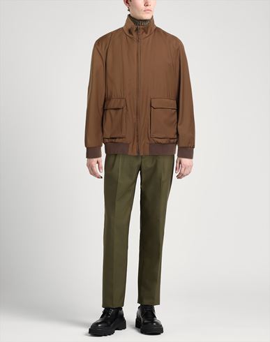Man Jacket Brown Size 48 Virgin Wool