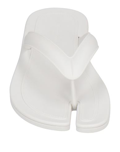 Man Toe strap sandals White
