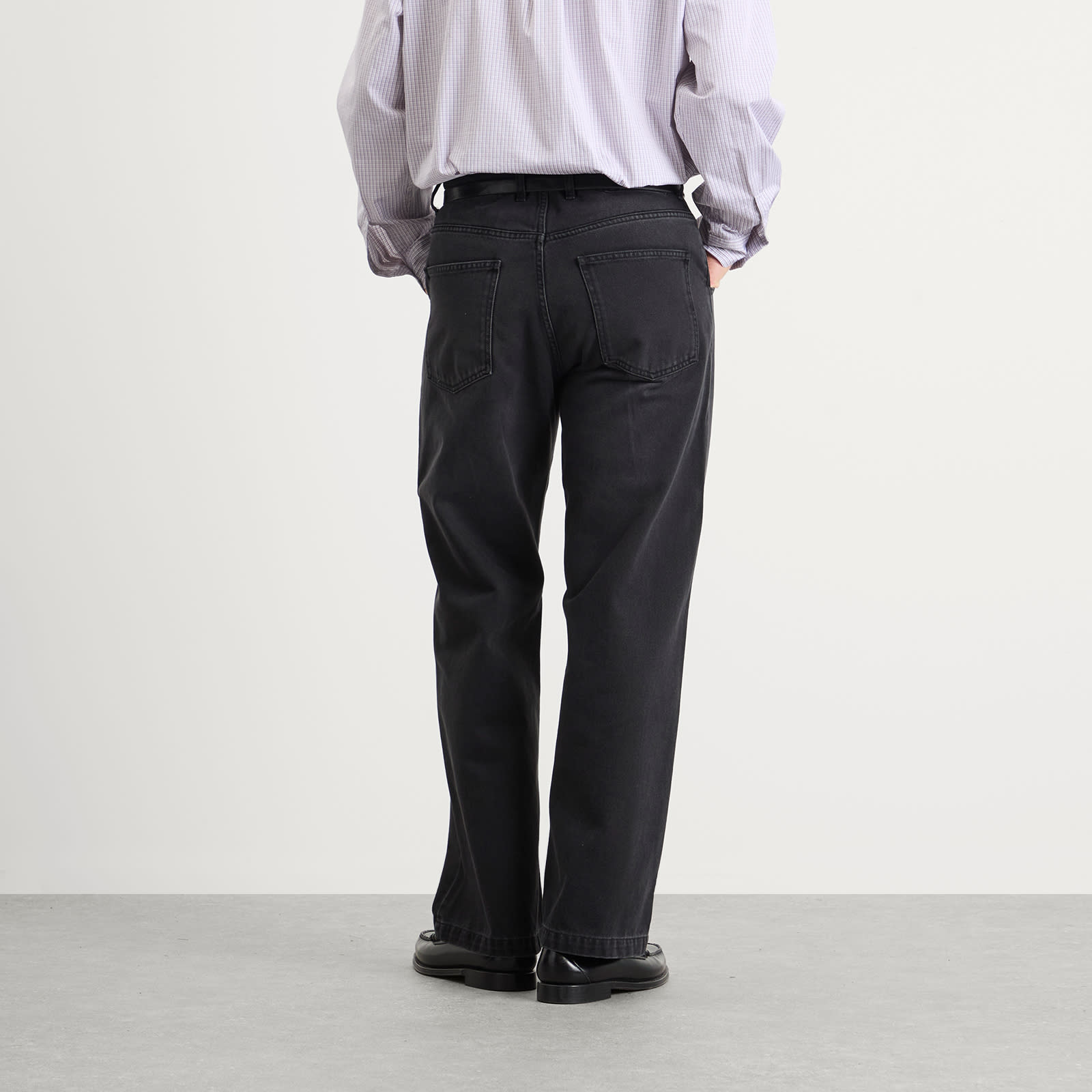 Men's Straight Cut Jeans Faded Black