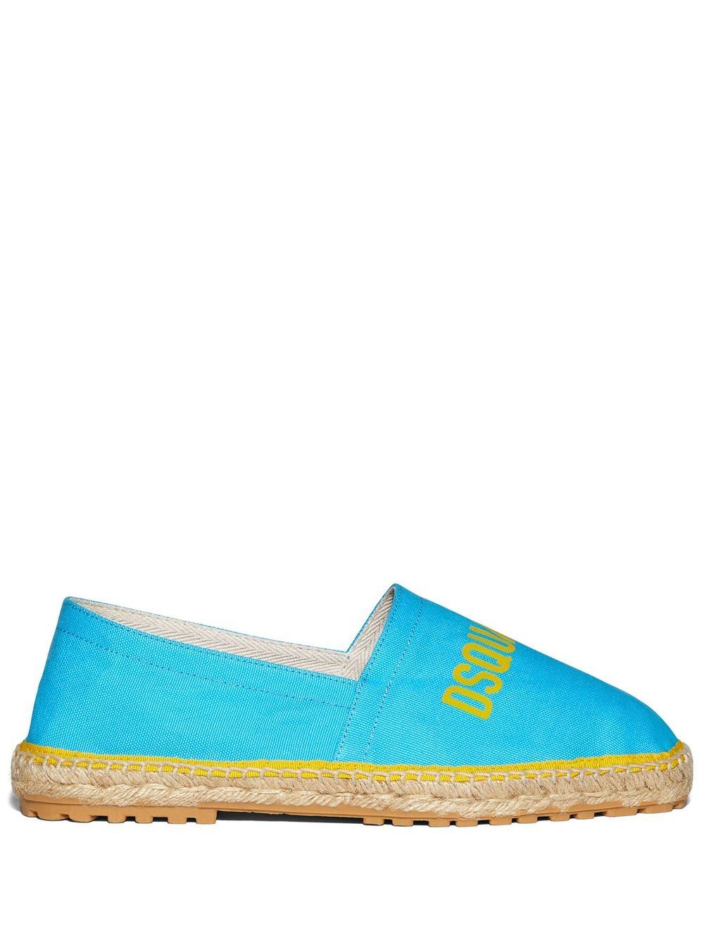 Logo-print espadrilles - Blue