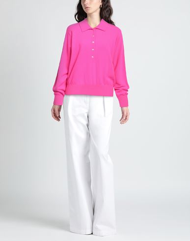 Laneus Woman Sweater Fuchsia Size 2 Merino Wool