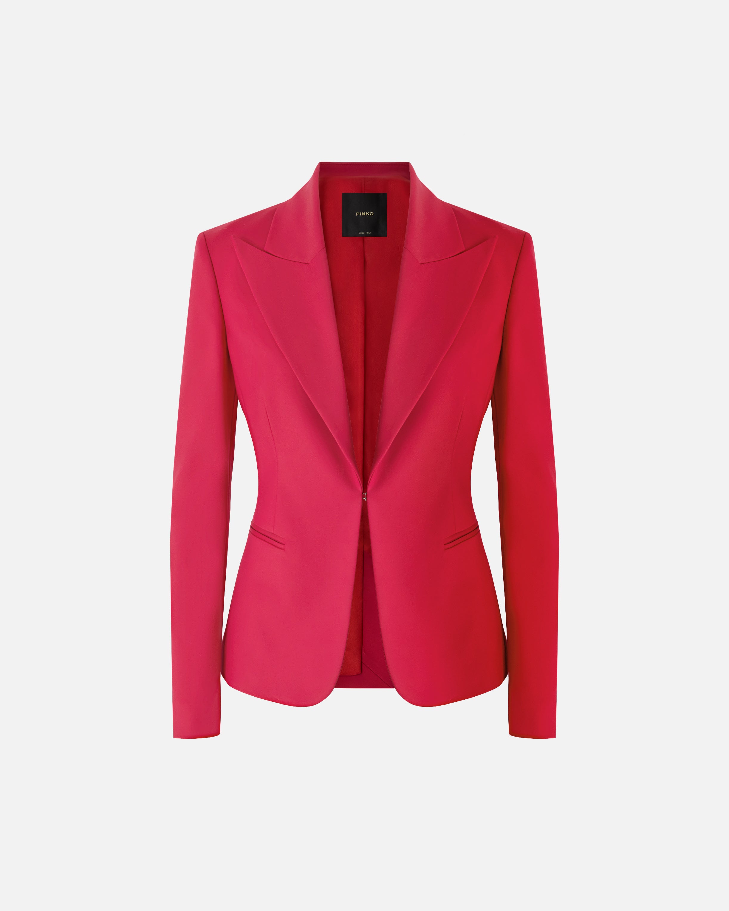 Satin jacket with rear slit - 38