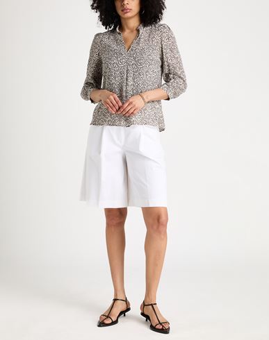 Woman Top Taupe Size 8 Silk