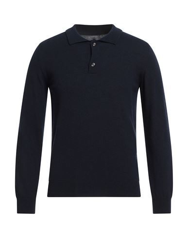 Man Turtleneck Midnight blue Size S Wool, Cashmere