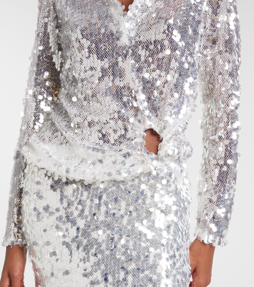 Opaline sequined top