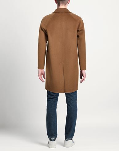 Paltò Fabbrica Man Coat Camel Size 40 Wool, Nylon