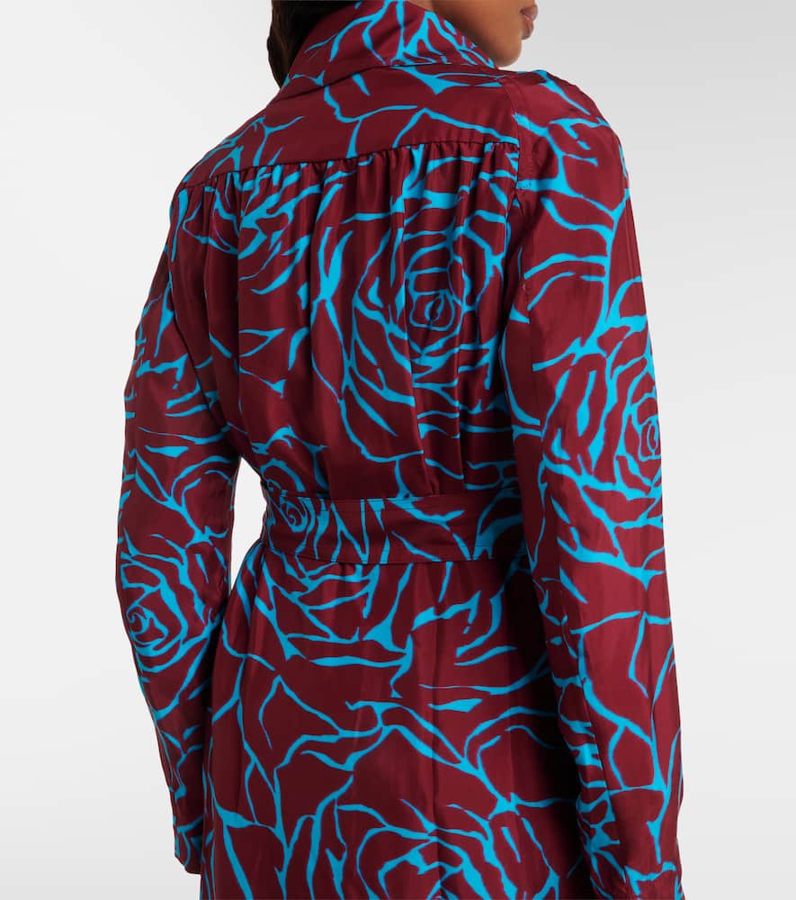 Printed twill coat