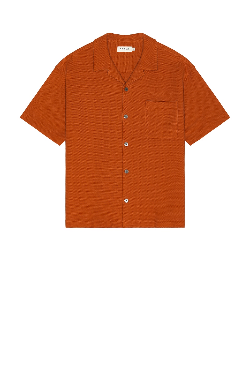 FRAME Jacquard Relaxed Shirt in Dark Orange.  XL also in L