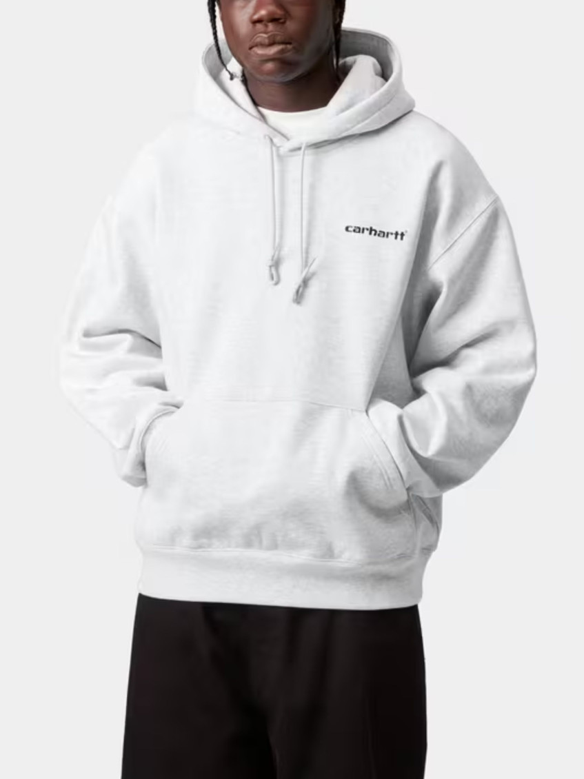 White Logo Hoodie