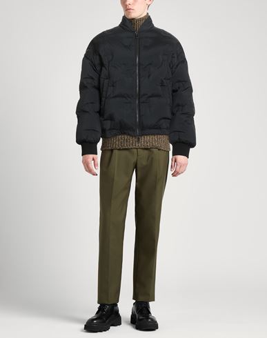 Man Puffer Black Size 36 Polyamide, Virgin Wool