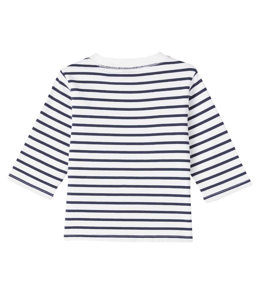 Striped cotton jersey T-shirt