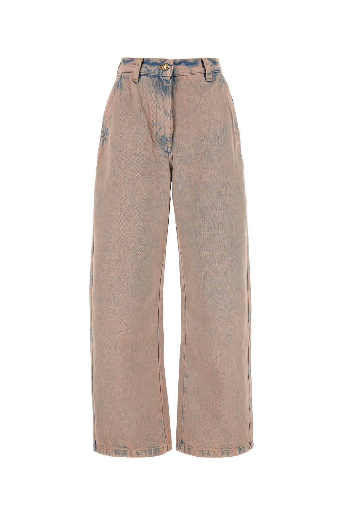 Bleached Denim Jeans — Pink