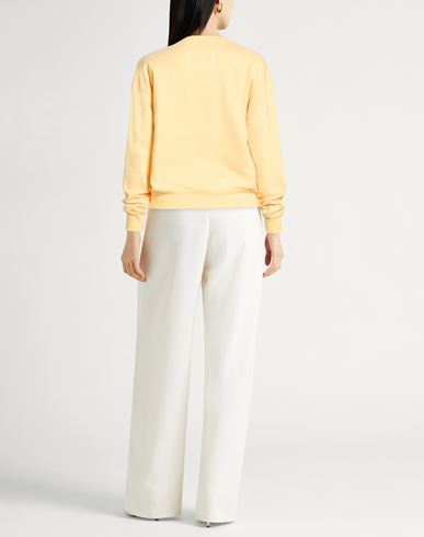 Woman Sweatshirt Marigold Size S Cotton