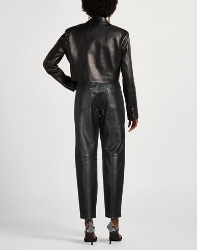 Woman Pants Black Size 8 Sheepskin