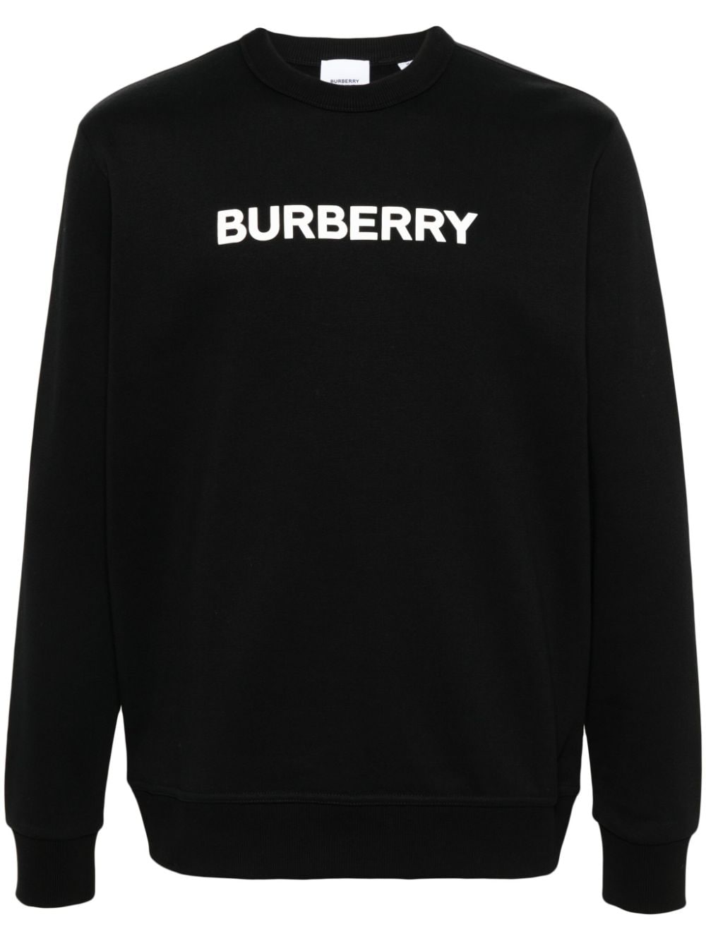 Logo-print cotton sweatshirt - Black