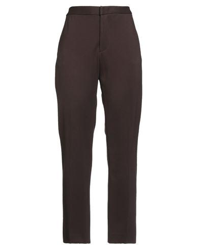 Woman Pants Dark brown Size 10 Viscose, Polyamide, Elastane