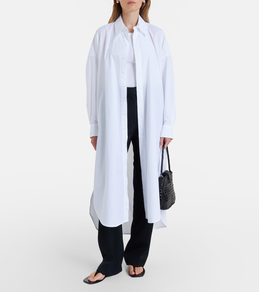 Bloom cotton poplin shirt dress