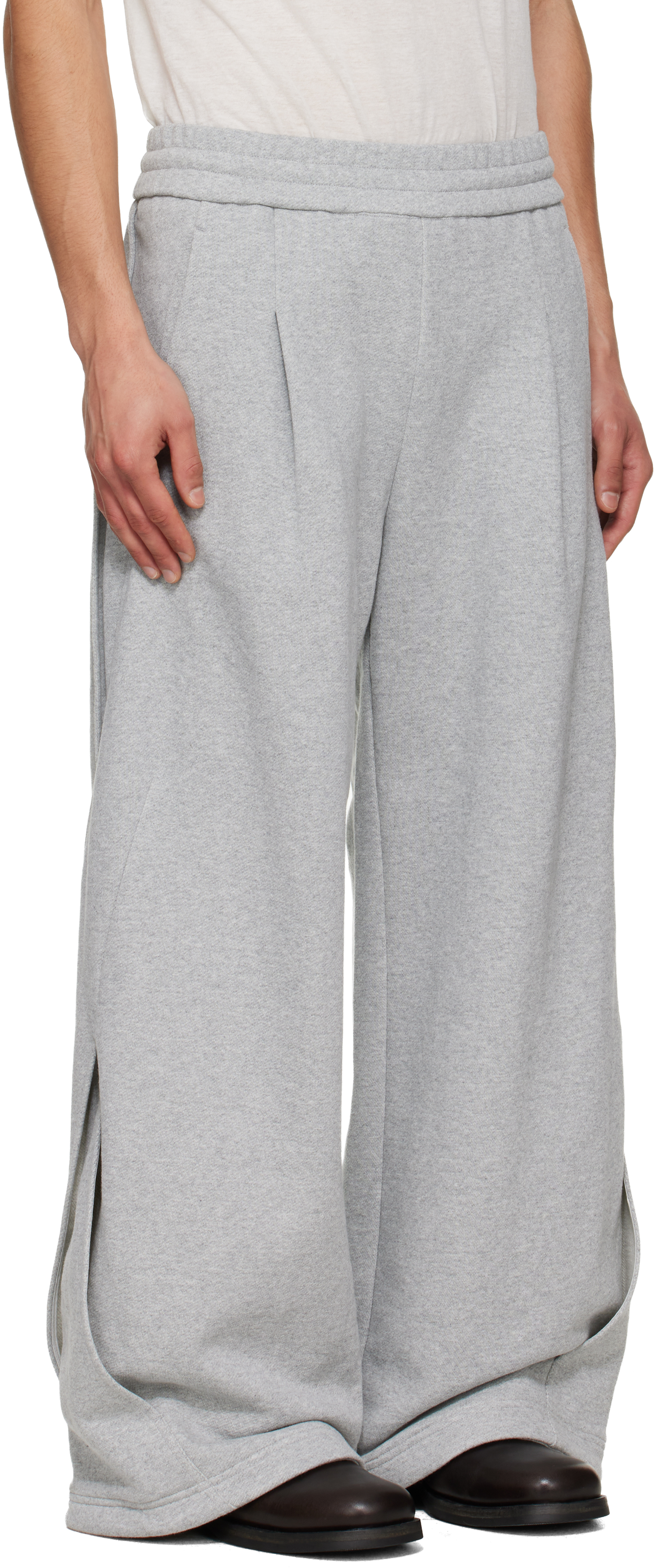 Gray Interweaved Sweatpants