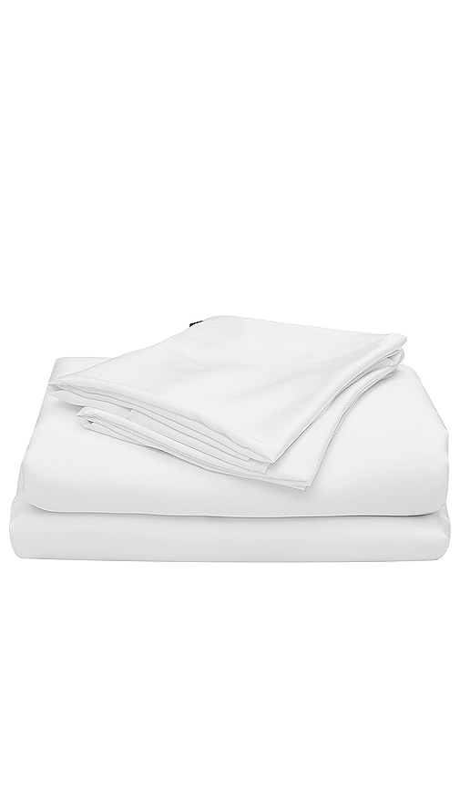 Ettitude BETTWÄSCHE-SET SIGNATURE SATEEN SHEET SET in White