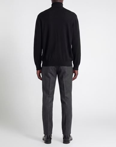 Man Turtleneck Black Size 44 Merino Wool