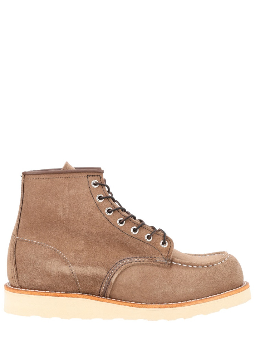 Beige Solid Boots