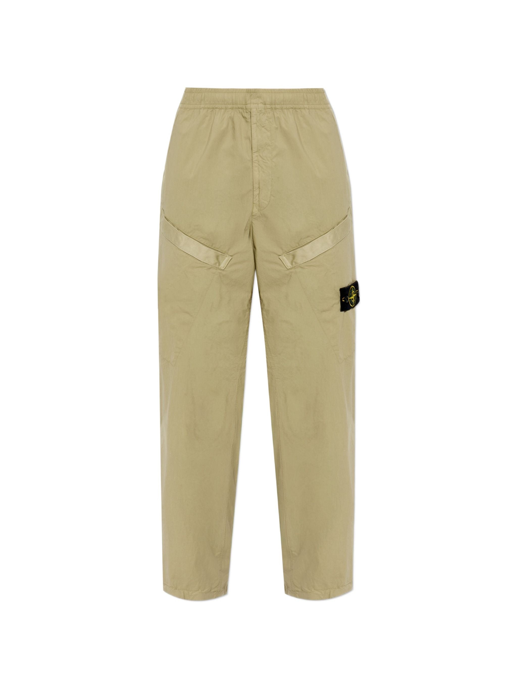 Stone Compass-Patch Cargo Pants for Men