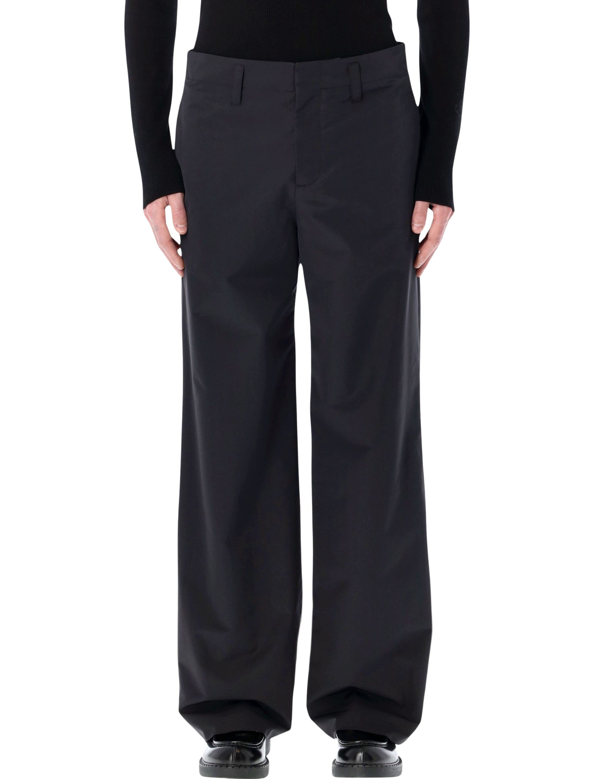 Refined Straight-Leg Pants for Modern Men - Size 48