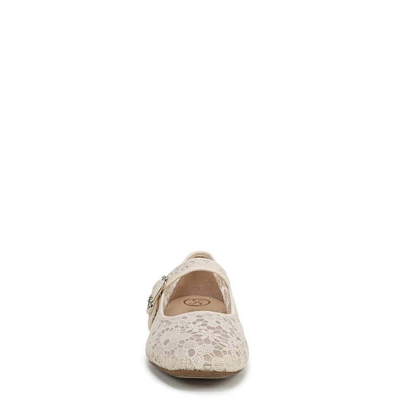 Women's Fredi Mary Jane Flat Shoes (Cream Linen)