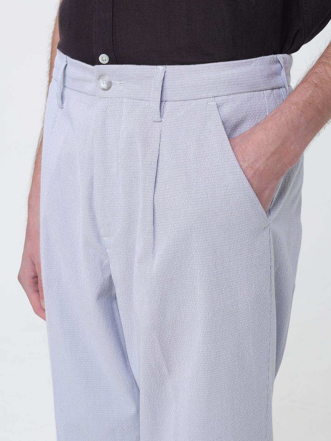 Pants Men color Gnawed Blue