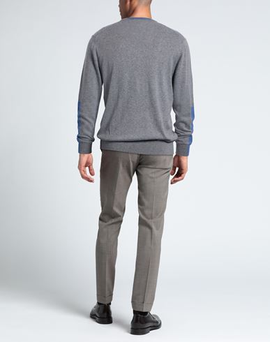 Man Sweater Grey Size 36 Cotton, Cashmere