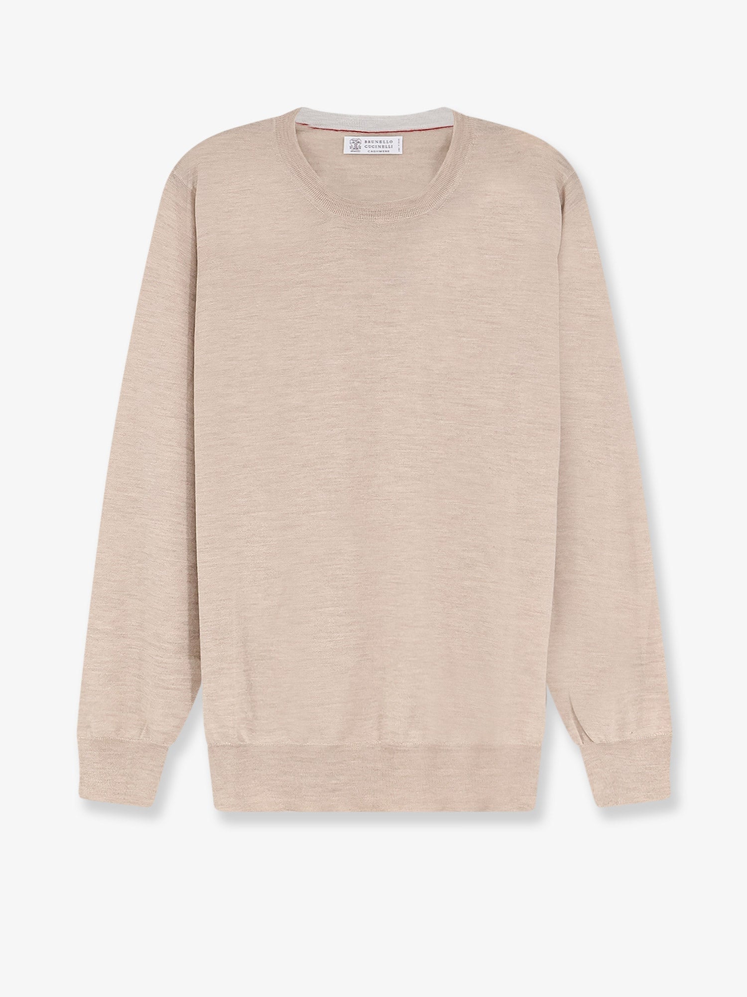 Cashmere and Silk Blend Sweater — Beige
