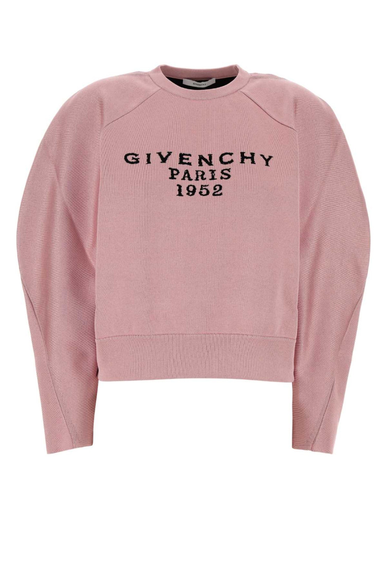 Pink Viscose Blend Sweater
