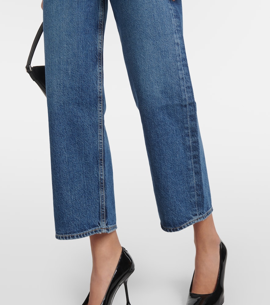 Ren high-rise cropped straight jeans