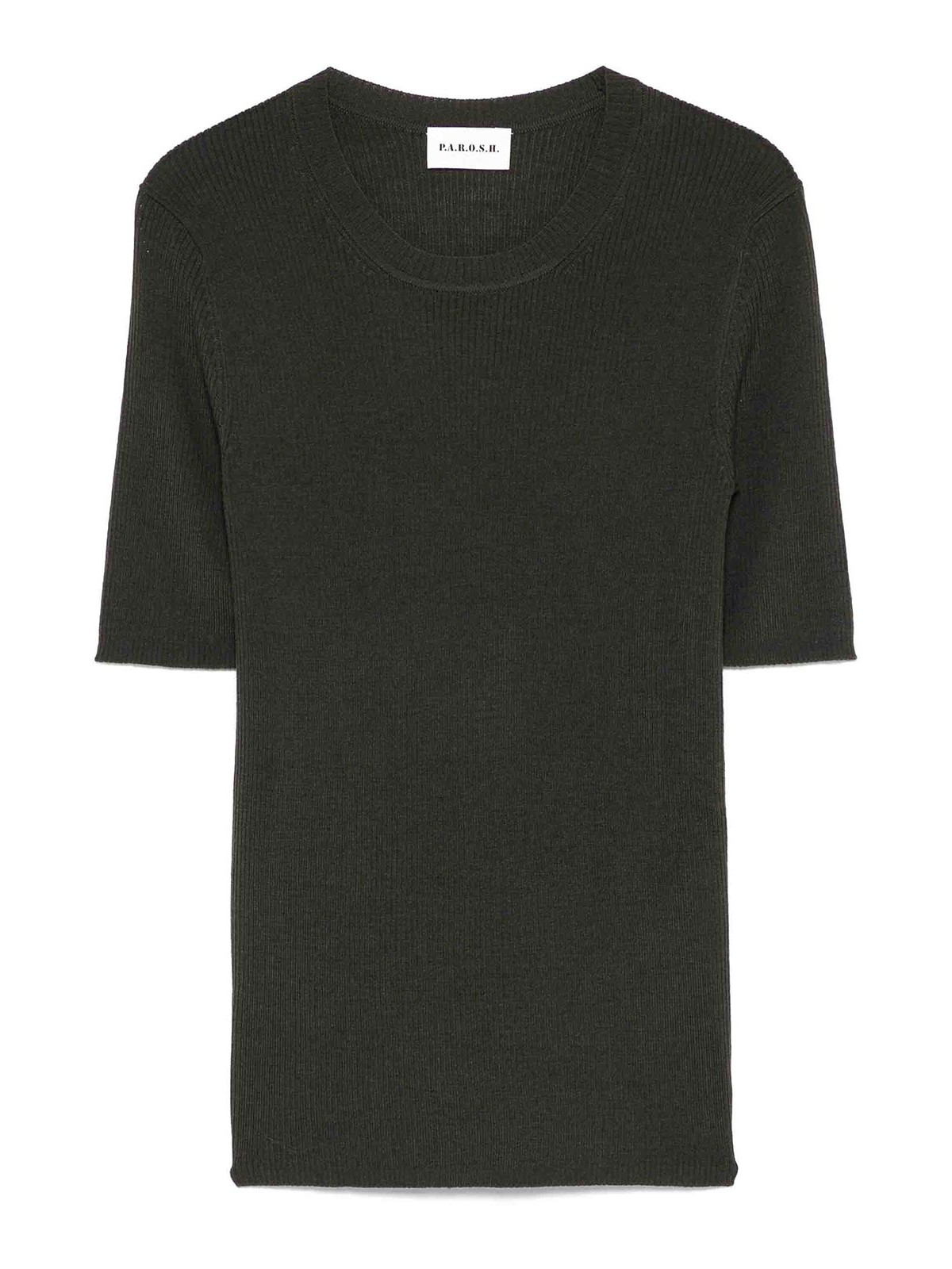 Ribbed T-shirt - Green