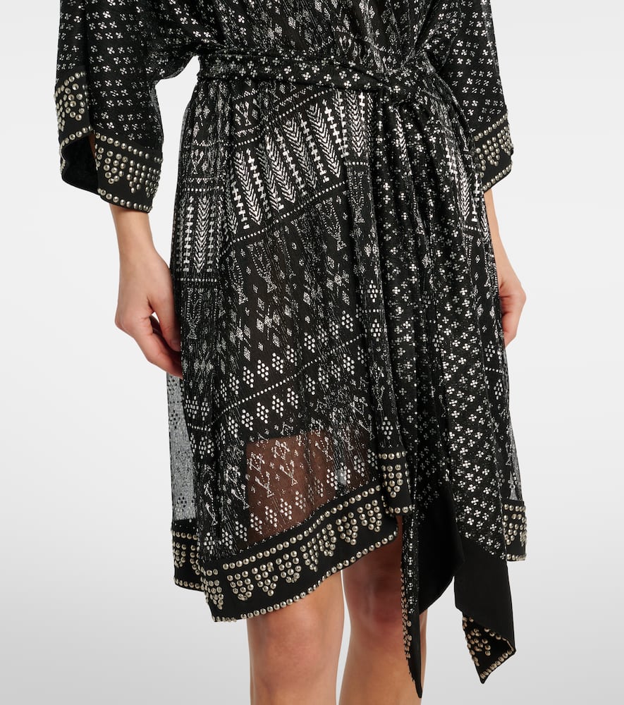 Nawel embellished lamé minidress