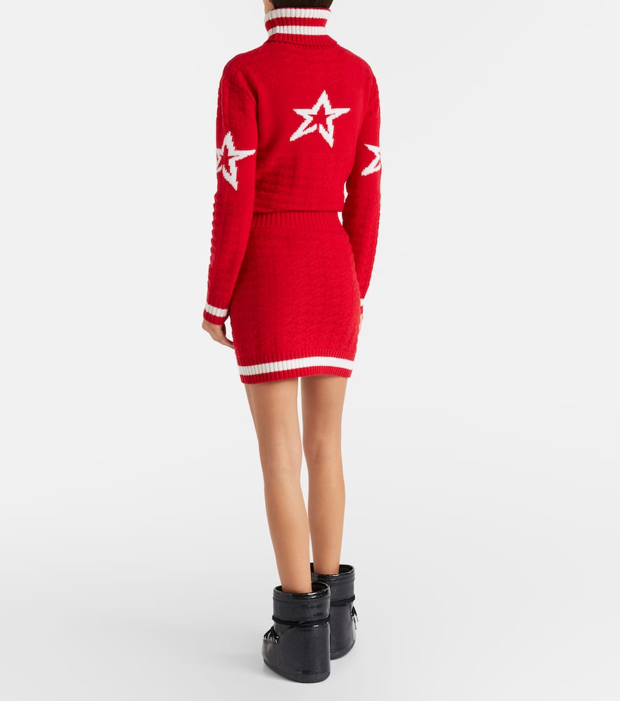 Glacier wool miniskirt