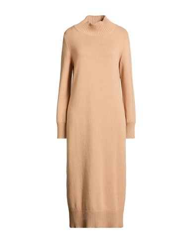 Woman Midi dress Sand Size S Cashmere