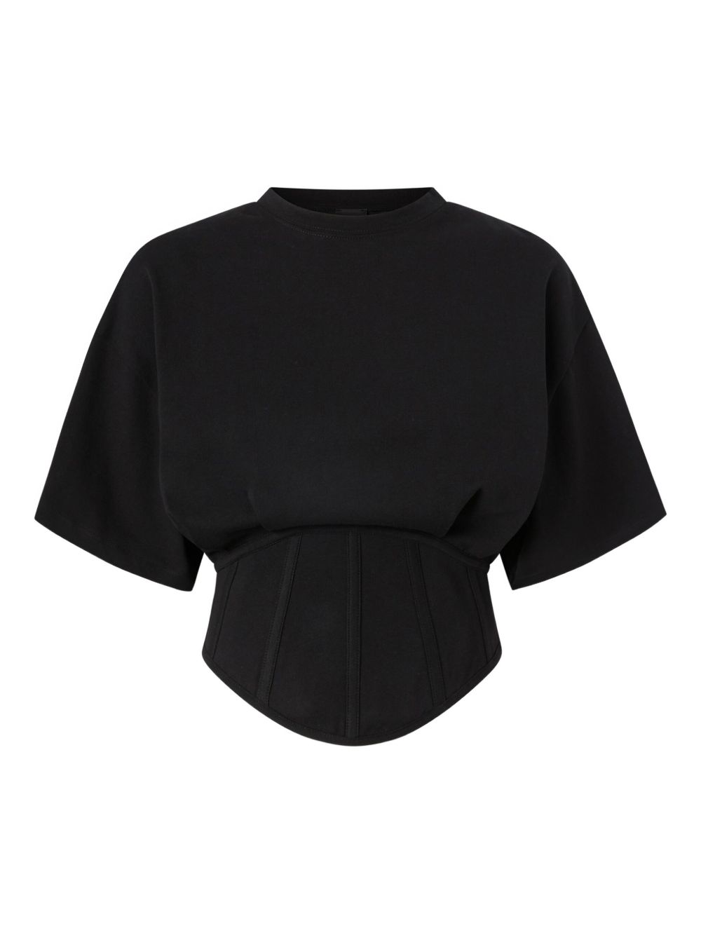 PINKO corset-bodice T-shirt - Black