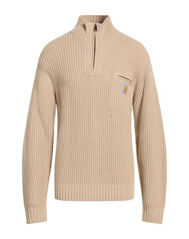 Man Sweater Beige Size M Acrylic, Wool, Nylon