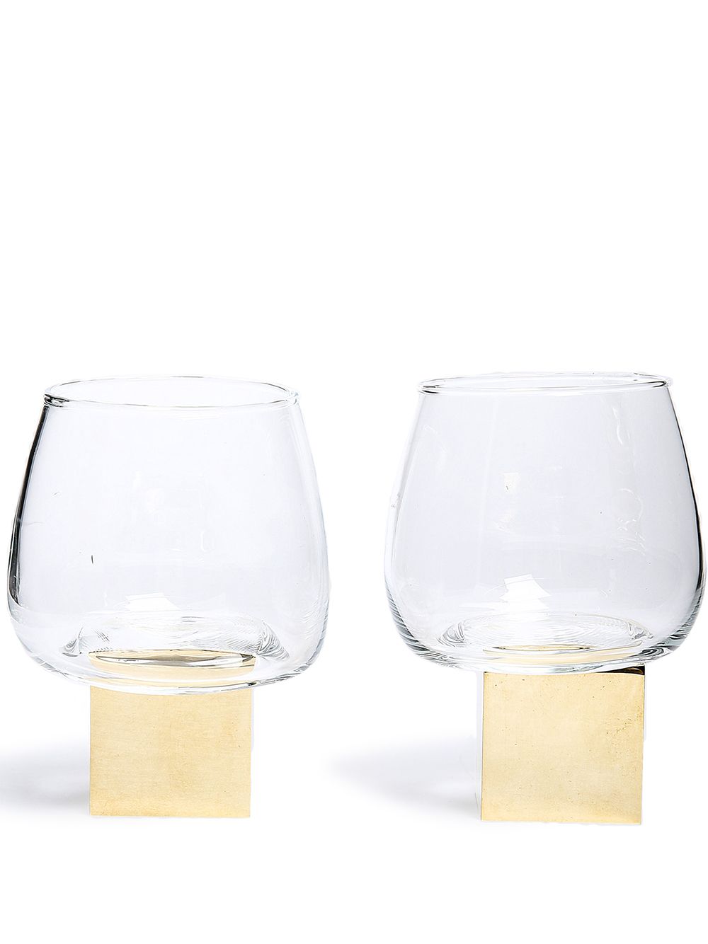 Cube Gravity whisky glasses (set of 2) - White