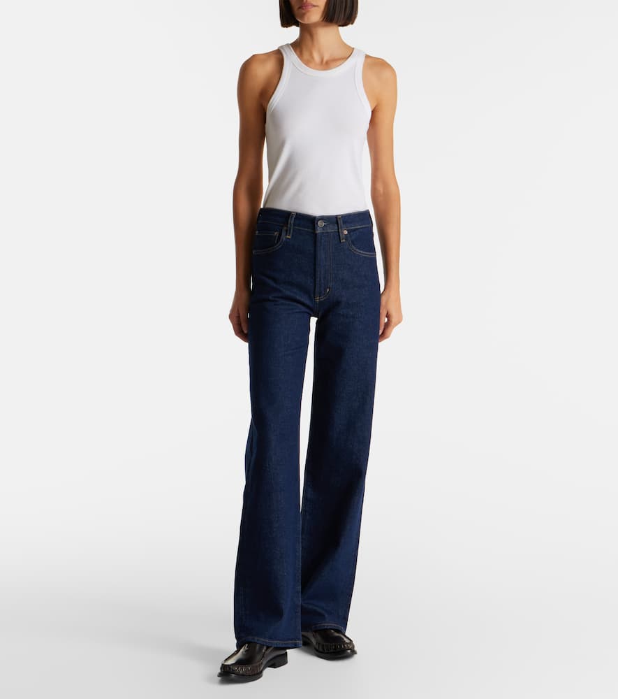 Harper mid-rise straight jeans