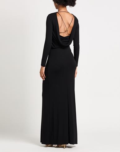 Woman Maxi dress Black Size 10 Viscose, Elastane