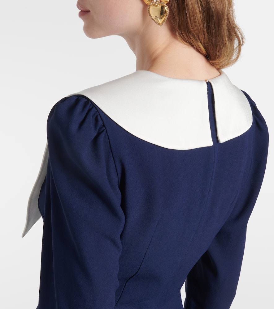 Alessandra Rich Envers bow-detail satin midi dress