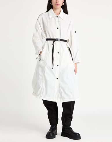 Woman Overcoat & Trench Coat White Size 0 Polyester