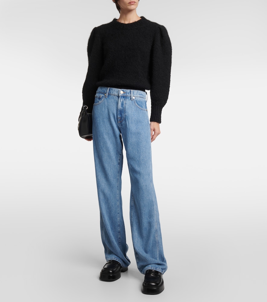 Tess high-rise straight jeans