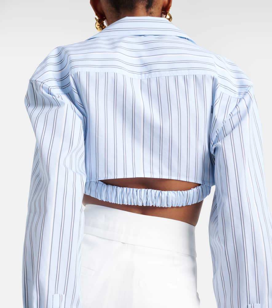 La Chemise Bahia Courte striped cotton top