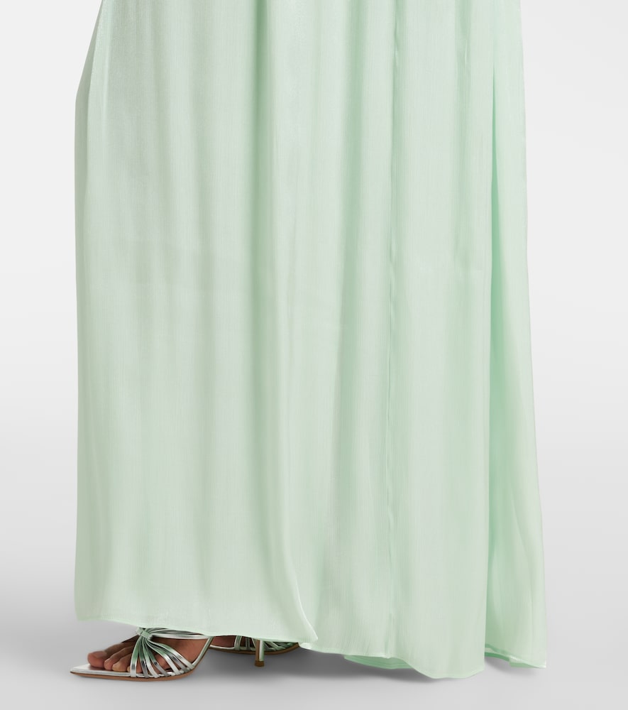 Elline embellished pleated gown