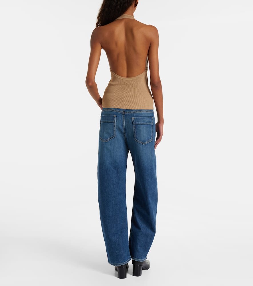 Ivey halterneck silk top